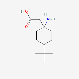 molecular formula C12H23NO2 B594864 (1-Amino-4-tert-butylcyclohexyl)acetic acid CAS No. 1339351-05-1