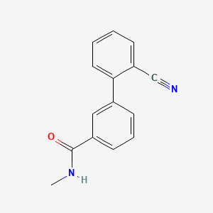 molecular formula C15H12N2O B594869 3-(2-Cyanophenyl)-N-methylbenzamide CAS No. 1365272-05-4