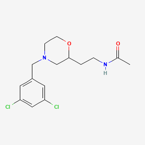 molecular formula C15H20Cl2N2O2 B5948734 N-{2-[4-(3,5-dichlorobenzyl)morpholin-2-yl]ethyl}acetamide 