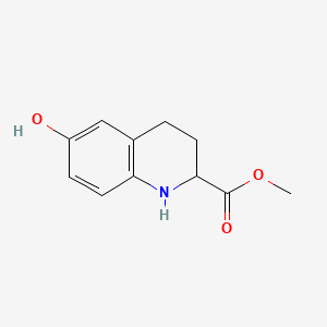 molecular formula C11H13NO3 B594879 Methyl 6-hydroxy-1,2,3,4-tetrahydroquinoline-2-carboxylate CAS No. 1219397-09-7
