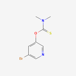 molecular formula C8H9BrN2OS B594881 O-5-Bromopyridin-3-yl dimethylcarbamothioate CAS No. 1245563-14-7