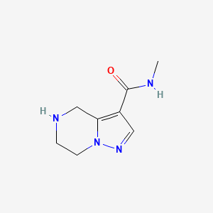 molecular formula C8H12N4O B594885 N-methyl-4,5,6,7-tetrahydropyrazolo[1,5-a]pyrazine-3-carboxamide CAS No. 1338247-56-5