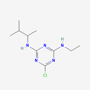 molecular formula C10H18ClN5 B594896 1,3,5-Triazine-2,4-diamine, 6-chloro-N2-(1,2-dimethylpropyl)-N4-ethyl- CAS No. 22936-69-2
