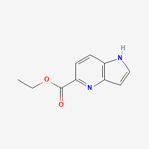 molecular formula C10H10N2O2 B594912 Ethyl 1H-pyrrolo[3,2-b]pyridine-5-carboxylate CAS No. 1261433-14-0
