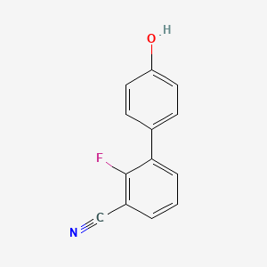 molecular formula C13H8FNO B594915 2-氟-4'-羟基-[1,1'-联苯]-3-碳腈 CAS No. 1261951-45-4