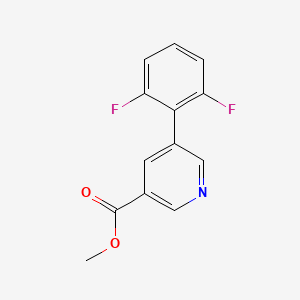 molecular formula C13H9F2NO2 B594916 Methyl 5-(2,6-difluorophenyl)nicotinate CAS No. 1229626-86-1