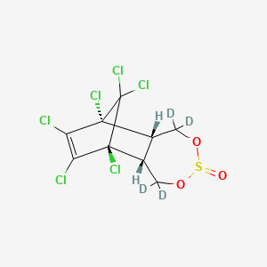 molecular formula C9H6Cl6O3S B594920 alpha-Endosulfan D4 CAS No. 203645-57-2