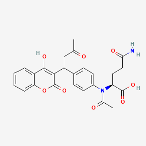 molecular formula C26H26N2O8 B594921 N-Acetyl-gamma-glutamyl-4'-aminowarfarin CAS No. 138680-82-7