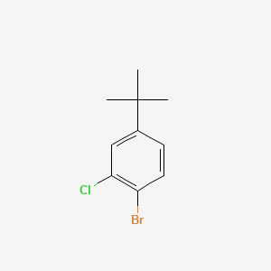 molecular formula C10H12BrCl B594928 1-Bromo-4-(tert-butyl)-2-chlorobenzene CAS No. 1251032-65-1