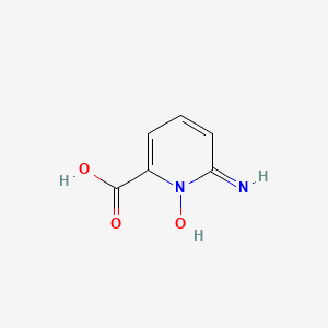 molecular formula C6H6N2O3 B594932 2-Pyridinecarboxylic acid, 6-amino-, 1-oxide CAS No. 135589-80-9