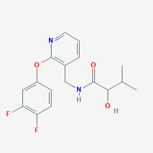 molecular formula C17H18F2N2O3 B5949356 N-{[2-(3,4-difluorophenoxy)pyridin-3-yl]methyl}-2-hydroxy-3-methylbutanamide 