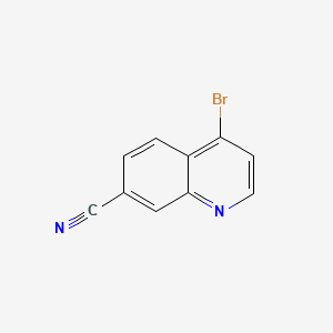 molecular formula C10H5BrN2 B594941 4-Bromoquinoline-7-carbonitrile CAS No. 1242063-18-8