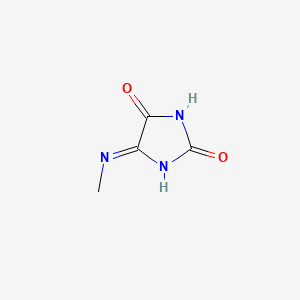 molecular formula C4H5N3O2 B594943 4-(Methylamino)-1H-imidazole-2,5-dione CAS No. 138524-03-5