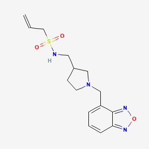 molecular formula C15H20N4O3S B5949469 N-{[1-(2,1,3-benzoxadiazol-4-ylmethyl)pyrrolidin-3-yl]methyl}prop-2-ene-1-sulfonamide 