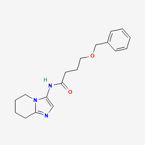 molecular formula C18H23N3O2 B5949585 4-(benzyloxy)-N-(5,6,7,8-tetrahydroimidazo[1,2-a]pyridin-3-yl)butanamide 