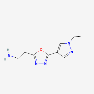 molecular formula C9H13N5O B594959 C9H13N5O CAS No. 1263095-69-7