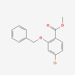 molecular formula C15H13BrO3 B594964 2-苄氧基-4-溴苯甲酸甲酯 CAS No. 1228095-06-4