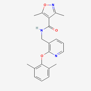 molecular formula C20H21N3O3 B5949689 N-{[2-(2,6-dimethylphenoxy)pyridin-3-yl]methyl}-3,5-dimethylisoxazole-4-carboxamide 