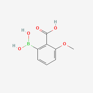molecular formula C8H9BO5 B594974 2-Borono-6-methoxybenzoic acid CAS No. 1256346-40-3