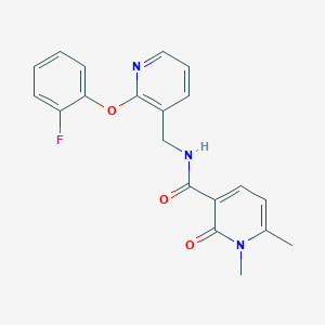 molecular formula C20H18FN3O3 B5949746 N-{[2-(2-fluorophenoxy)pyridin-3-yl]methyl}-1,6-dimethyl-2-oxo-1,2-dihydropyridine-3-carboxamide 
