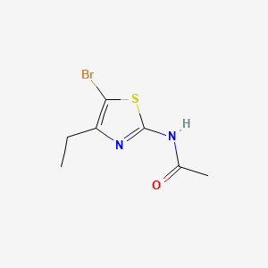 molecular formula C7H9BrN2OS B594977 N-(5-Bromo-4-ethylthiazol-2-yl)acetamide CAS No. 1267904-60-8