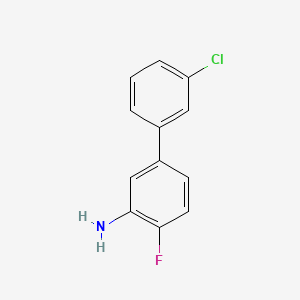molecular formula C12H9ClFN B594984 3'-氯-4-氟联苯-3-胺 CAS No. 1226001-94-0