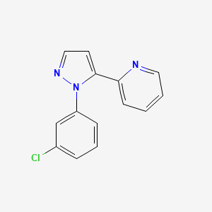 2-(1-(3-chlorophenyl)-1H-pyrazol-5-yl)pyridine