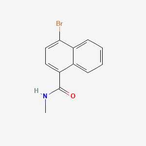 molecular formula C12H10BrNO B595016 4-Bromo-N-methylnaphthalene-1-carboxamide CAS No. 1365272-43-0