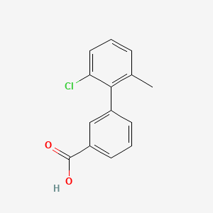 molecular formula C14H11ClO2 B595017 2'-Chloro-6'-methylbiphenyl-3-carboxylic acid CAS No. 1215206-66-8