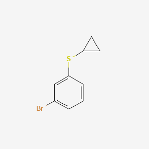 molecular formula C9H9BrS B595027 1-Bromo-3-cyclopropylthiobenzene CAS No. 1280786-81-3