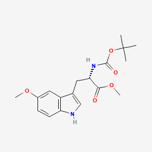 molecular formula C18H24N2O5 B595033 甲基 (S)-2-(N-Boc-氨基)-3-(5-甲氧基吲哚-3-基)丙酸酯 CAS No. 1235346-28-7