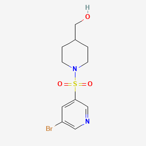 B595035 (1-(5-Bromopyridin-3-ylsulfonyl)piperidin-4-yl)methanol CAS No. 1307605-39-5