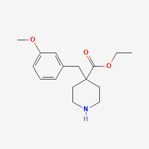 molecular formula C16H23NO3 B5950568 ethyl 4-(3-methoxybenzyl)-4-piperidinecarboxylate hydrochloride 