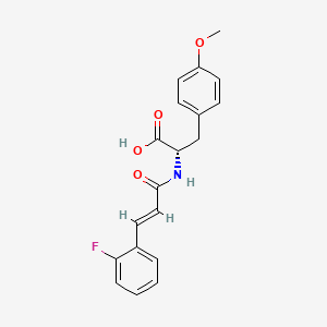 molecular formula C19H18FNO4 B595063 (S,E)-2-(3-(2-Fluorophenyl)acrylamido)-3-(4-methoxyphenyl)propanoic acid CAS No. 1219039-66-3