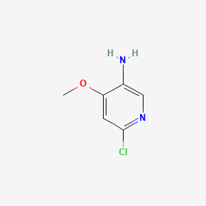 molecular formula C6H7ClN2O B595070 6-Chloro-4-methoxypyridin-3-amine CAS No. 1256805-54-5