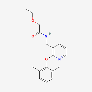 molecular formula C18H22N2O3 B5950823 N-{[2-(2,6-dimethylphenoxy)pyridin-3-yl]methyl}-2-ethoxyacetamide 