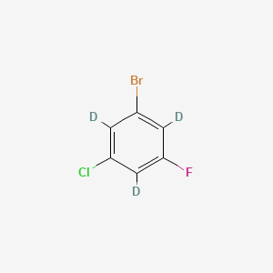 molecular formula C6H3BrClF B595095 1-Bromo-3-chloro-5-fluorobenzene-d3 CAS No. 1219805-00-1