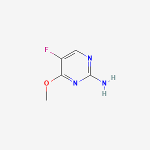 molecular formula C5H6FN3O B595104 5-Fluoro-4-methoxypyrimidin-2-amine CAS No. 1993-74-4