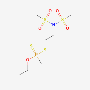 N-[2-[ethoxy(ethyl)phosphinothioyl]sulfanylethyl]-N-methylsulfonylmethanesulfonamide