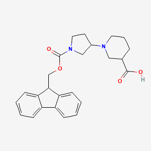 1-(1-(((9H-Fluoren-9-yl)methoxy)carbonyl)pyrrolidin-3-yl)piperidine-3-carboxylic acid
