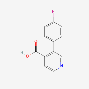 molecular formula C12H8FNO2 B595121 3-(4-Fluorophenyl)isonicotinic acid CAS No. 1214348-98-7