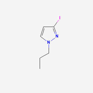 molecular formula C6H9IN2 B595125 3-Iodo-1-propyl-1H-pyrazole CAS No. 1334500-09-2