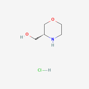 molecular formula C5H12ClNO2 B595126 (R)-morpholin-3-ylmethanol hydrochloride CAS No. 1212377-10-0