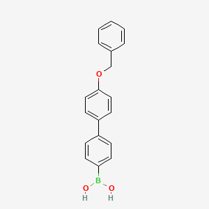 molecular formula C19H17BO3 B595130 4-(4-Benzyloxyphenyl)benzeneboronic acid CAS No. 1207894-62-9