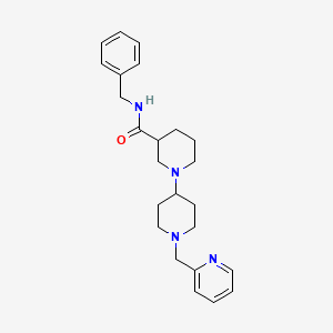 molecular formula C24H32N4O B5951409 N-benzyl-1'-(pyridin-2-ylmethyl)-1,4'-bipiperidine-3-carboxamide 