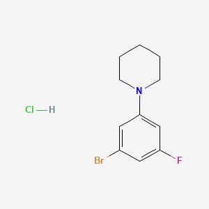 1-(3-Bromo-5-fluorophenyl)piperidine hydrochloride