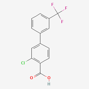 3-Chloro-3'-(trifluoromethyl)-[1,1'-biphenyl]-4-carboxylic acid