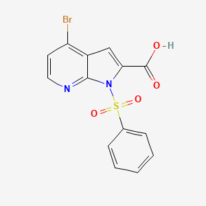 1-(Phenylsulphonyl)-4-bromo-7-azaindole-2-carboxylic acid