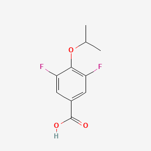 molecular formula C10H10F2O3 B595153 3,5-Difluoro-4-(propan-2-yloxy)benzoic acid CAS No. 1344109-54-1