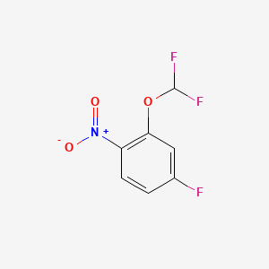 B595156 2-(Difluoromethoxy)-4-fluoro-1-nitrobenzene CAS No. 1214329-62-0
